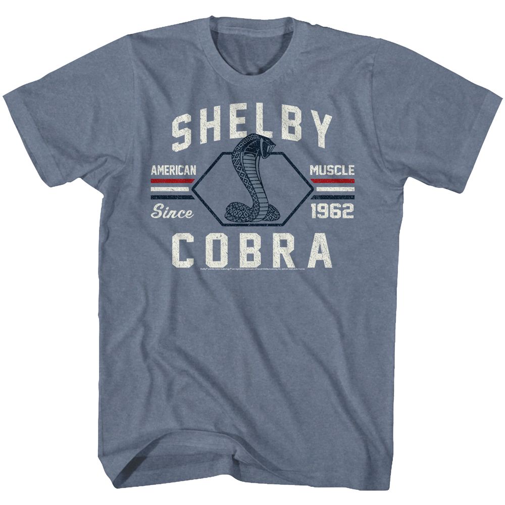 Carroll Shelby - American Muscle - Short Sleeve - Heather - Adult - T-Shirt