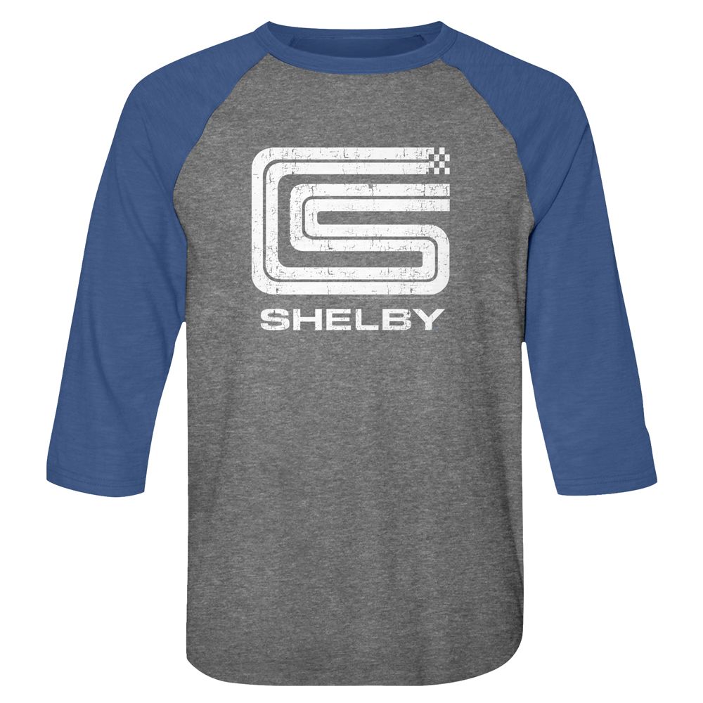 Carroll Shelby - Logo - 3/4 Sleeve - Heather - Adult - Raglan Shirt