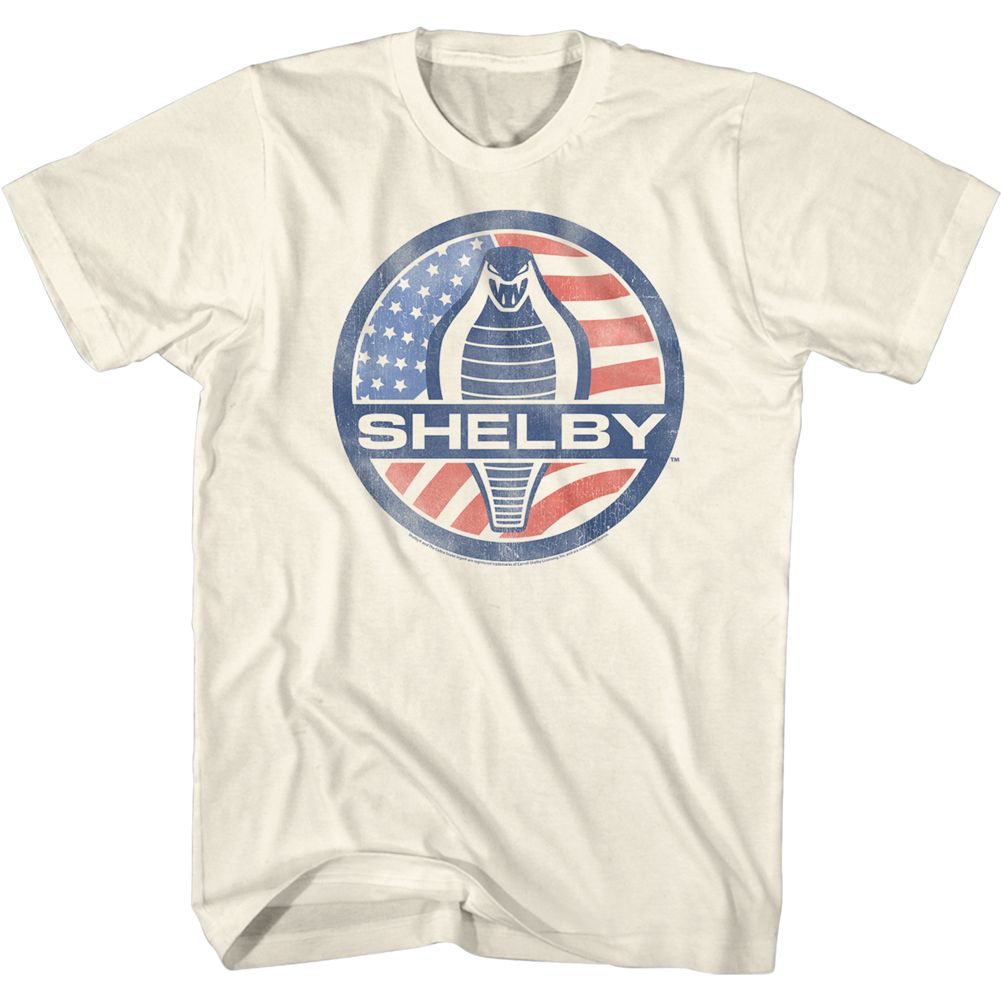 Carroll Shelby - Flag Logo - Short Sleeve - Adult - T-Shirt