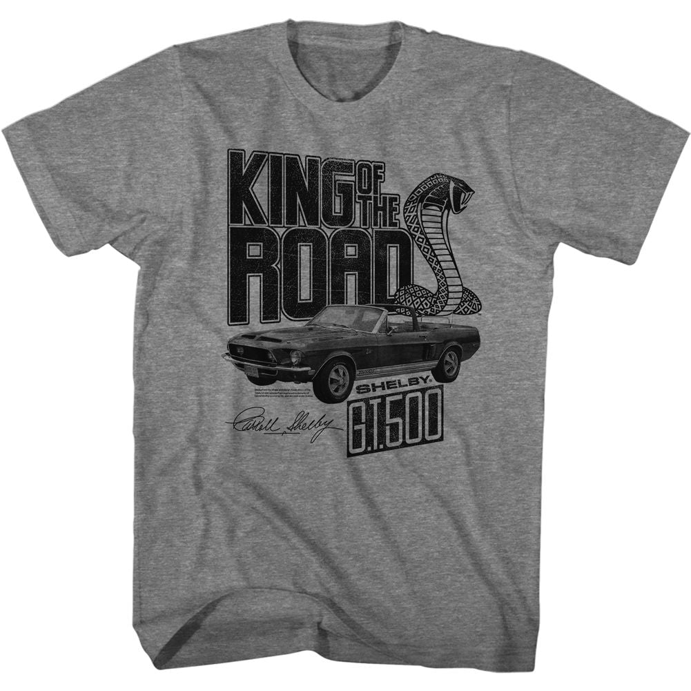 Carroll Shelby - King Of The Road - Short Sleeve - Heather - Adult - T-Shirt