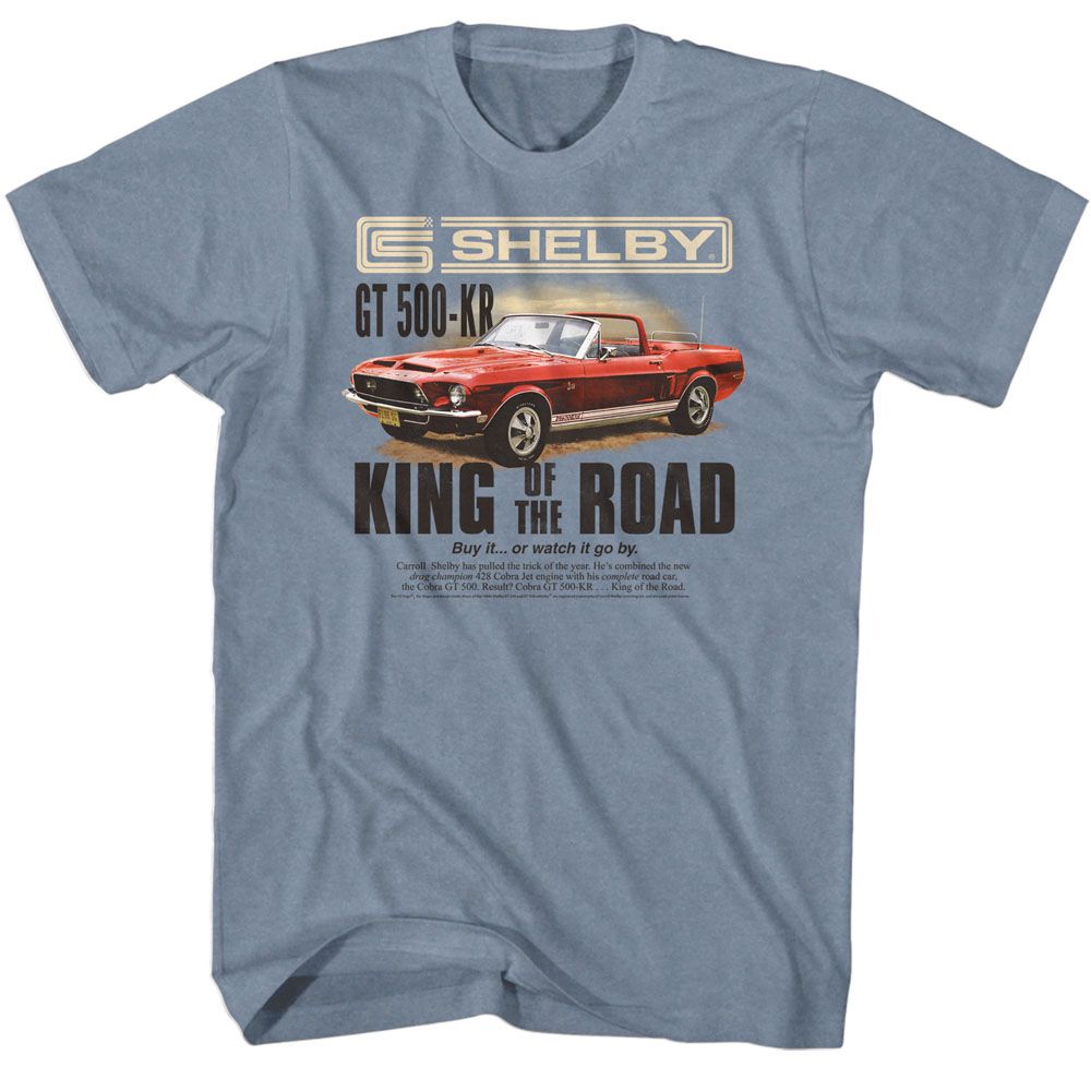 Carroll Shelby - King Mag Ad 2 - Short Sleeve - Heather - Adult - T-Shirt
