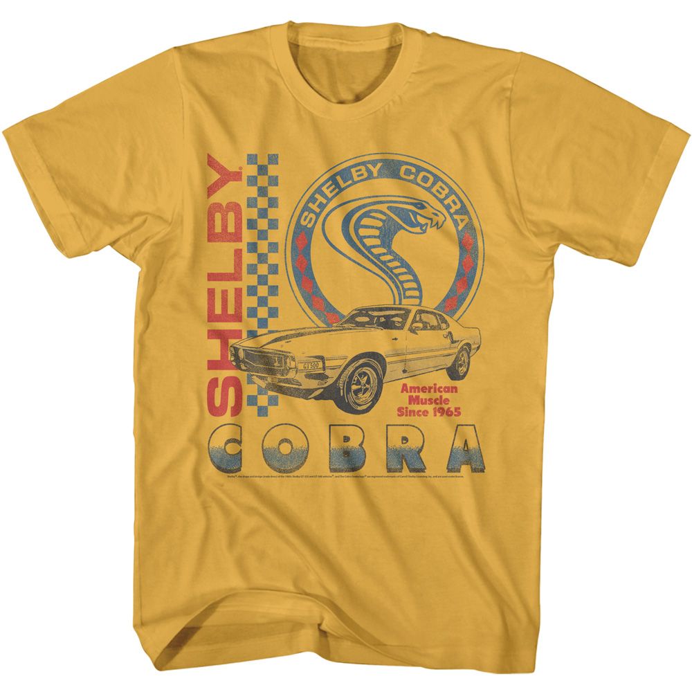 Carroll Shelby - Vintage Collage - Short Sleeve - Adult - T-Shirt