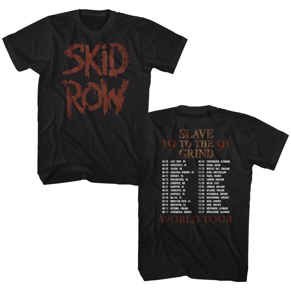 Skid Row - Slave to The Grind 91 - Short Sleeve - Adult - T-Shirt