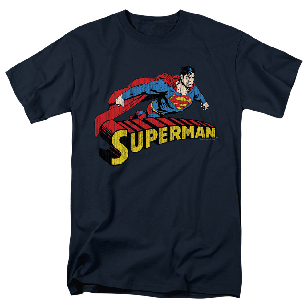 DC Comics - Superman - Flying Over - Adult T-Shirt