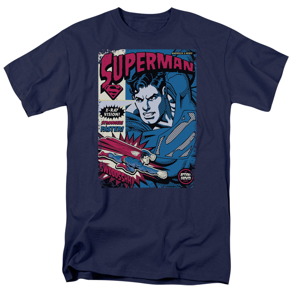DC Comics - Superman - Action Packed - Adult T-Shirt