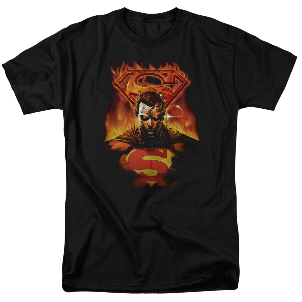 DC Comics - Superman - Man On Fire - Adult T-Shirt