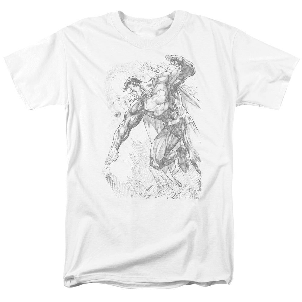 DC Comics - Superman - Pencil City To Space - Adult T-Shirt