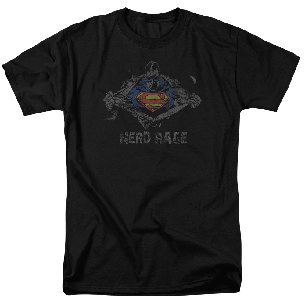 DC Comics - Superman - Nerd Rage - Adult T-Shirt