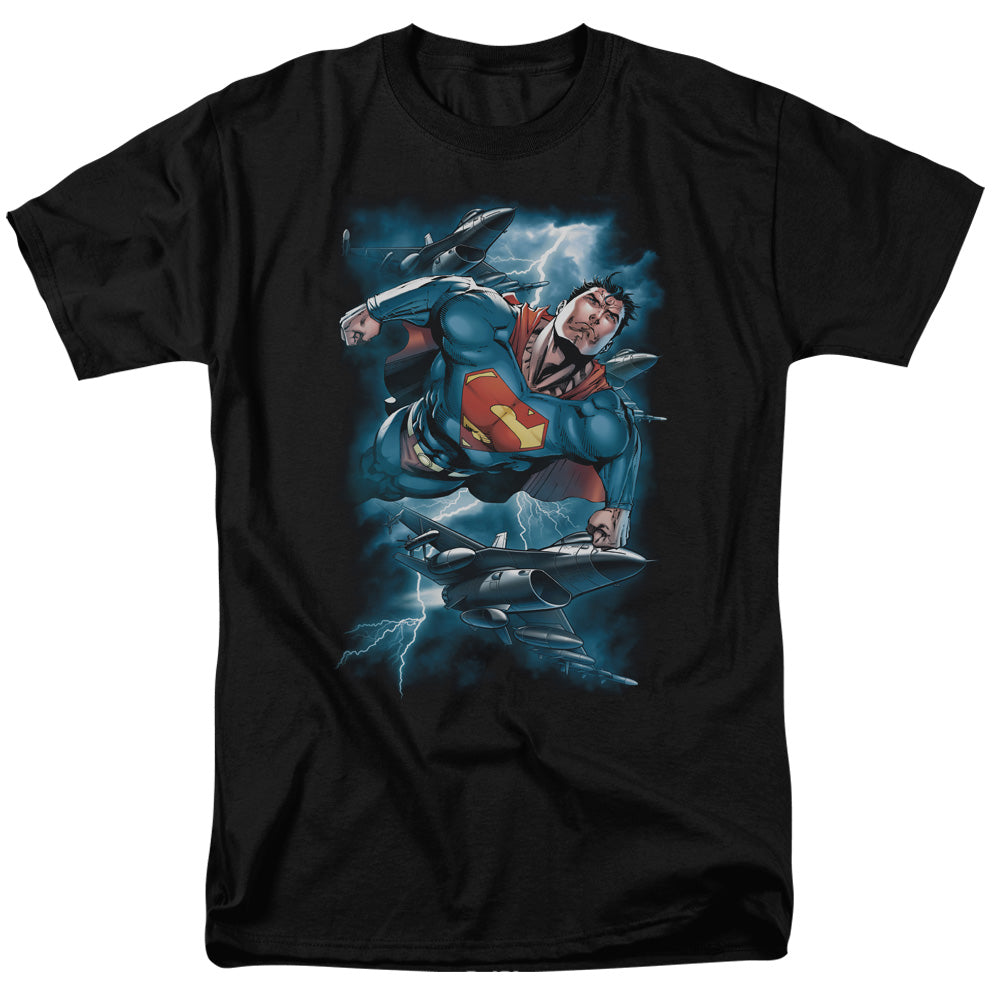 DC Comics - Superman - Stormy Flight - Adult T-Shirt