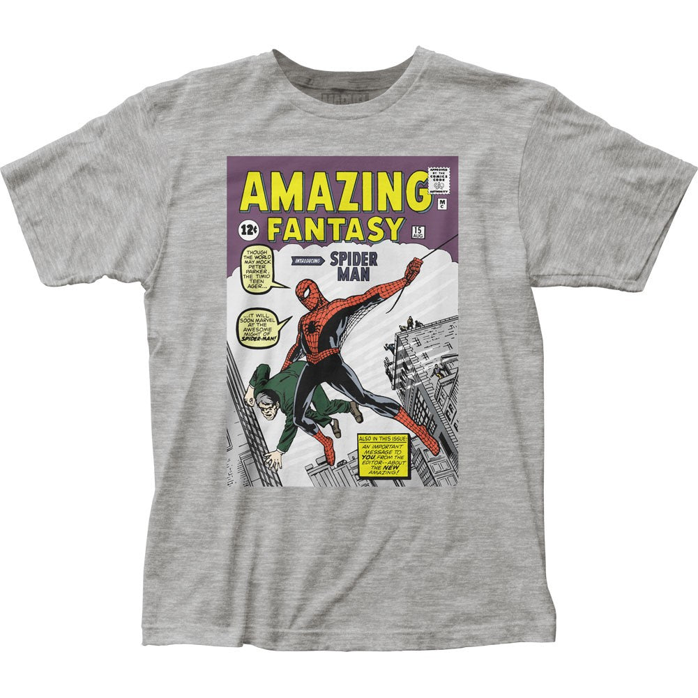 Spider-Man Amazing Fantasy #15 Licensed Fitted Adult T-Shirt