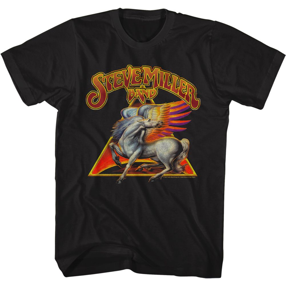 Steve Miller Band - Pegasus & Logo - Short Sleeve - Adult - T-Shirt