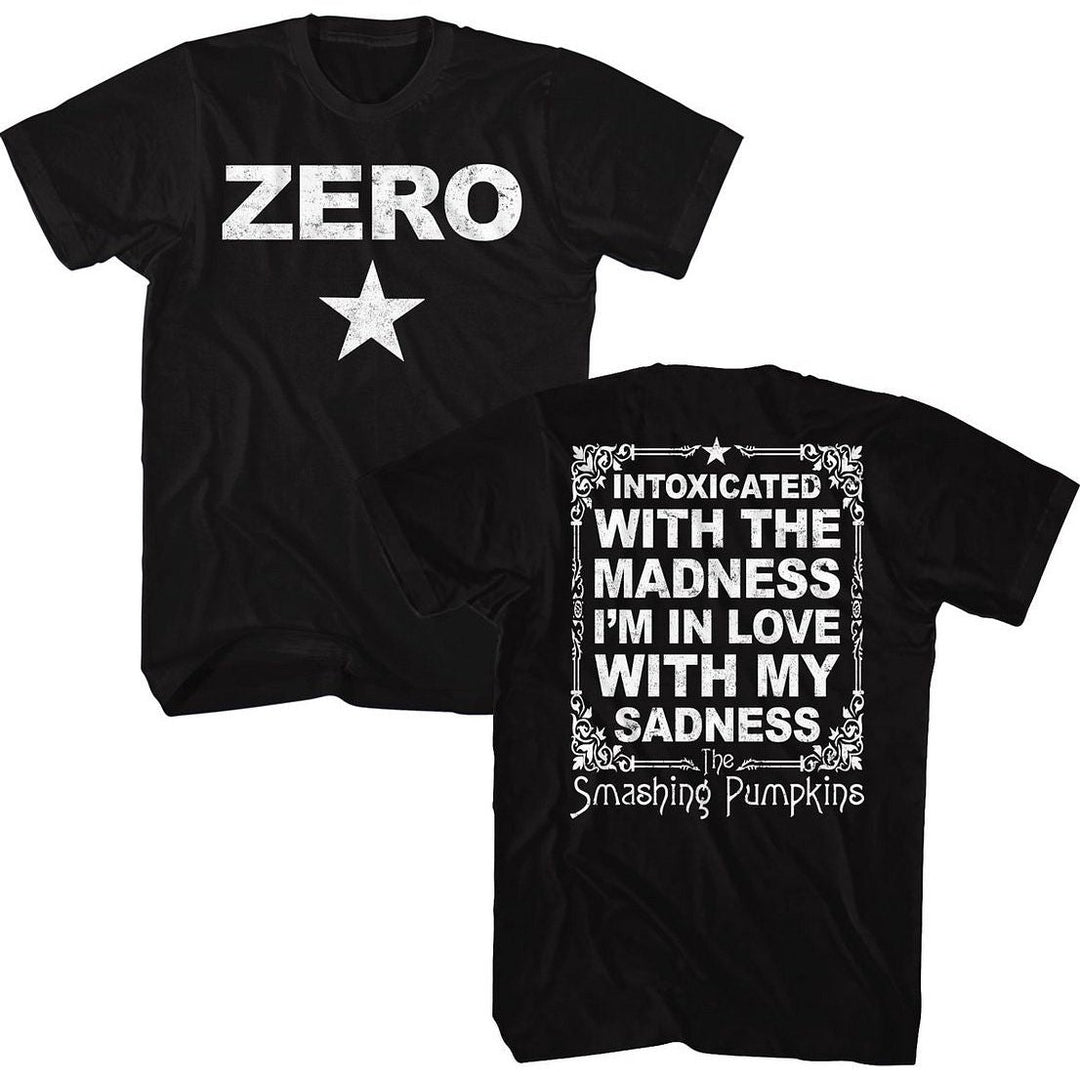 Smashing Pumpkins - Zero & Lyrics - Short Sleeve - Adult - T-Shirt