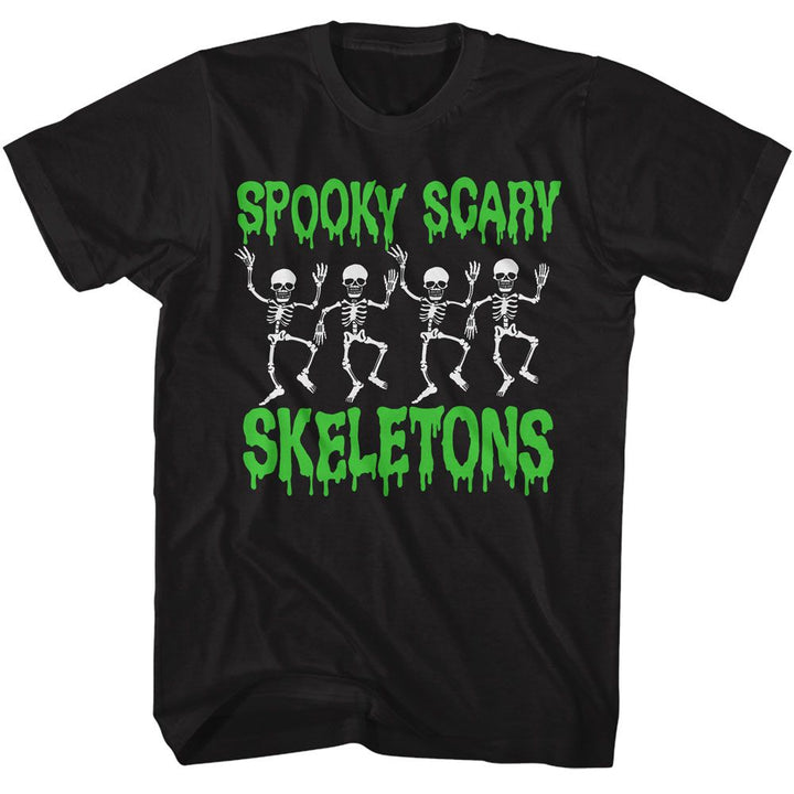 Spooky Scary Skeletons Spooky Scary Skeletons Black Adult Short Sleeve T-Shirt