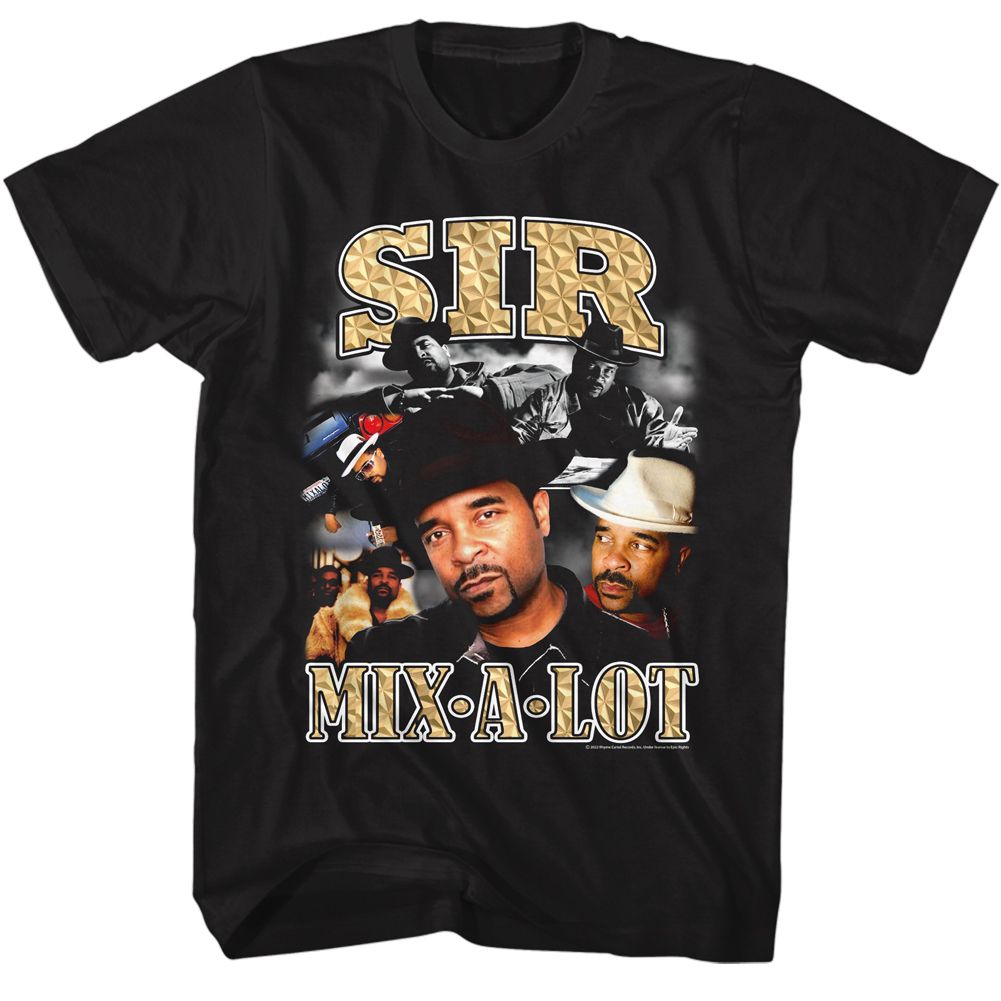 Sir Mix A Lot - Collage - Short Sleeve - Adult - T-Shirt