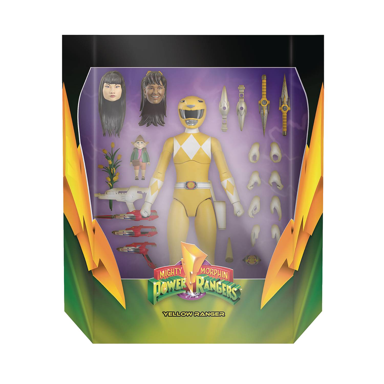 Power Rangers 8 Inch Action Figure Ultimates - Yellow Power Ranger