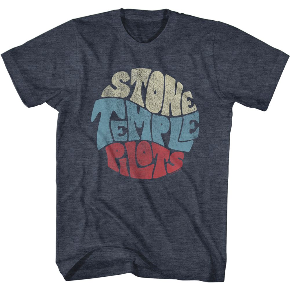 Stone Temple Pilots - Circular Text - Short Sleeve - Heather - Adult - T-Shirt