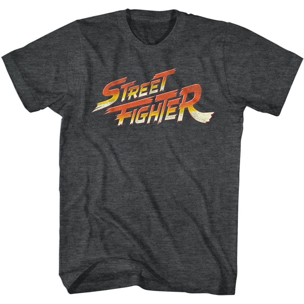 Street Fighter - Logo - Short Sleeve - Heather - Adult - T-Shirt