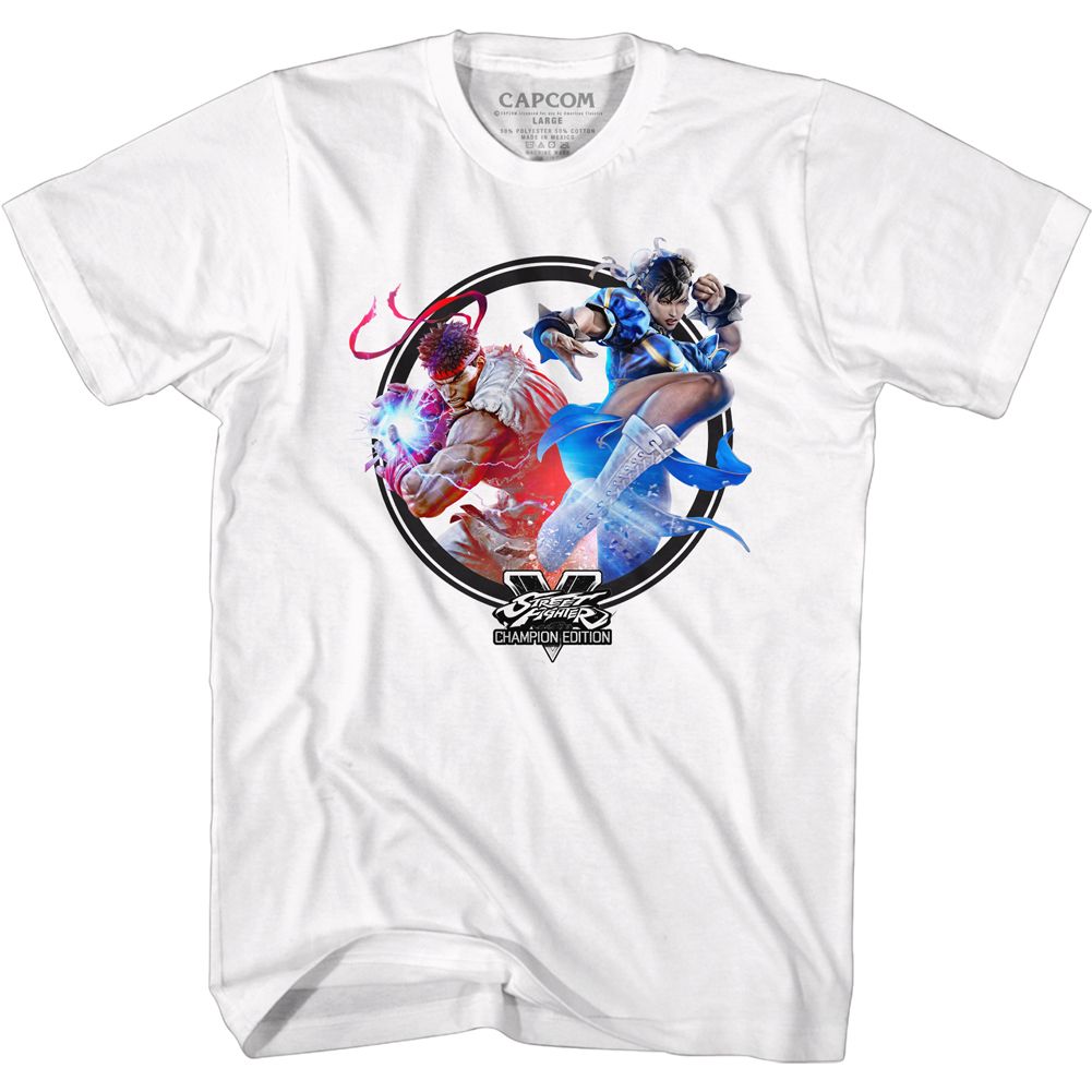 Street Fighter - Champion Circle - Short Sleeve - Adult - T-Shirt