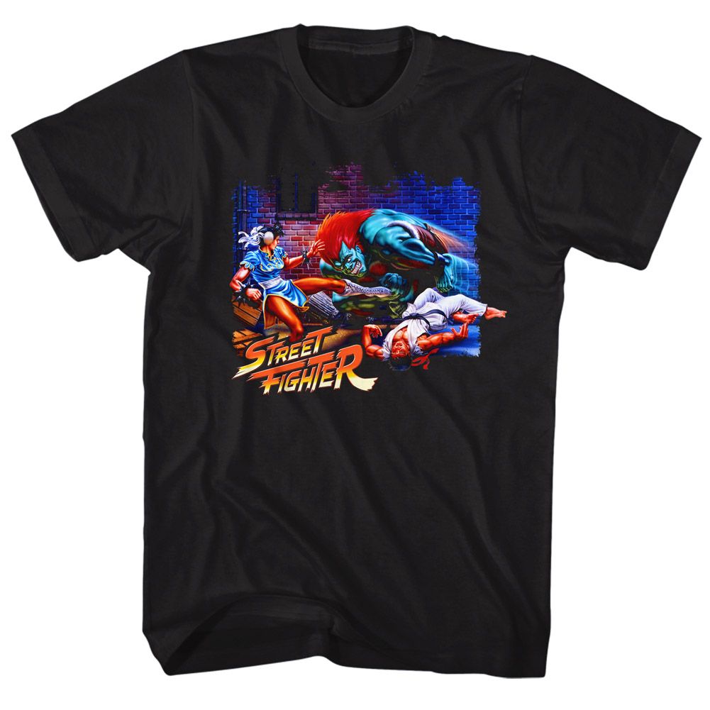 Street Fighter - Alley Fight - Short Sleeve - Adult - T-Shirt