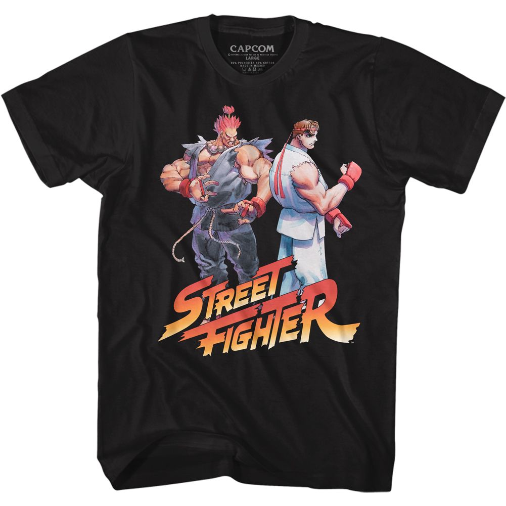 Street Fighter - Aku Ryu Logo - Short Sleeve - Adult - T-Shirt