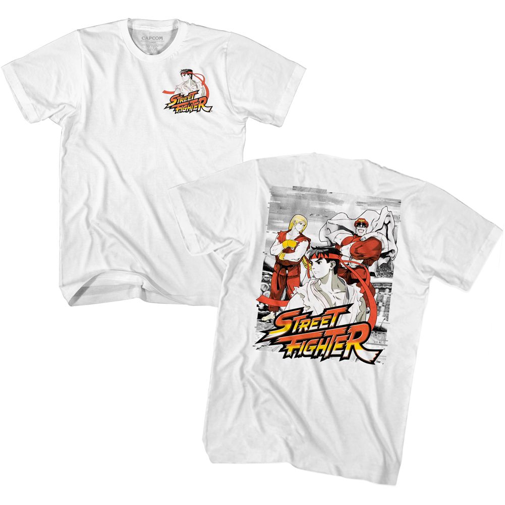 Street Fighter - Grainy Glitch - Short Sleeve - Adult - T-Shirt