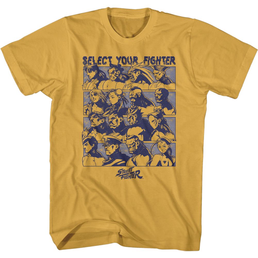 Street Fighter - Fighter Select - Short Sleeve - Adult - T-Shirt