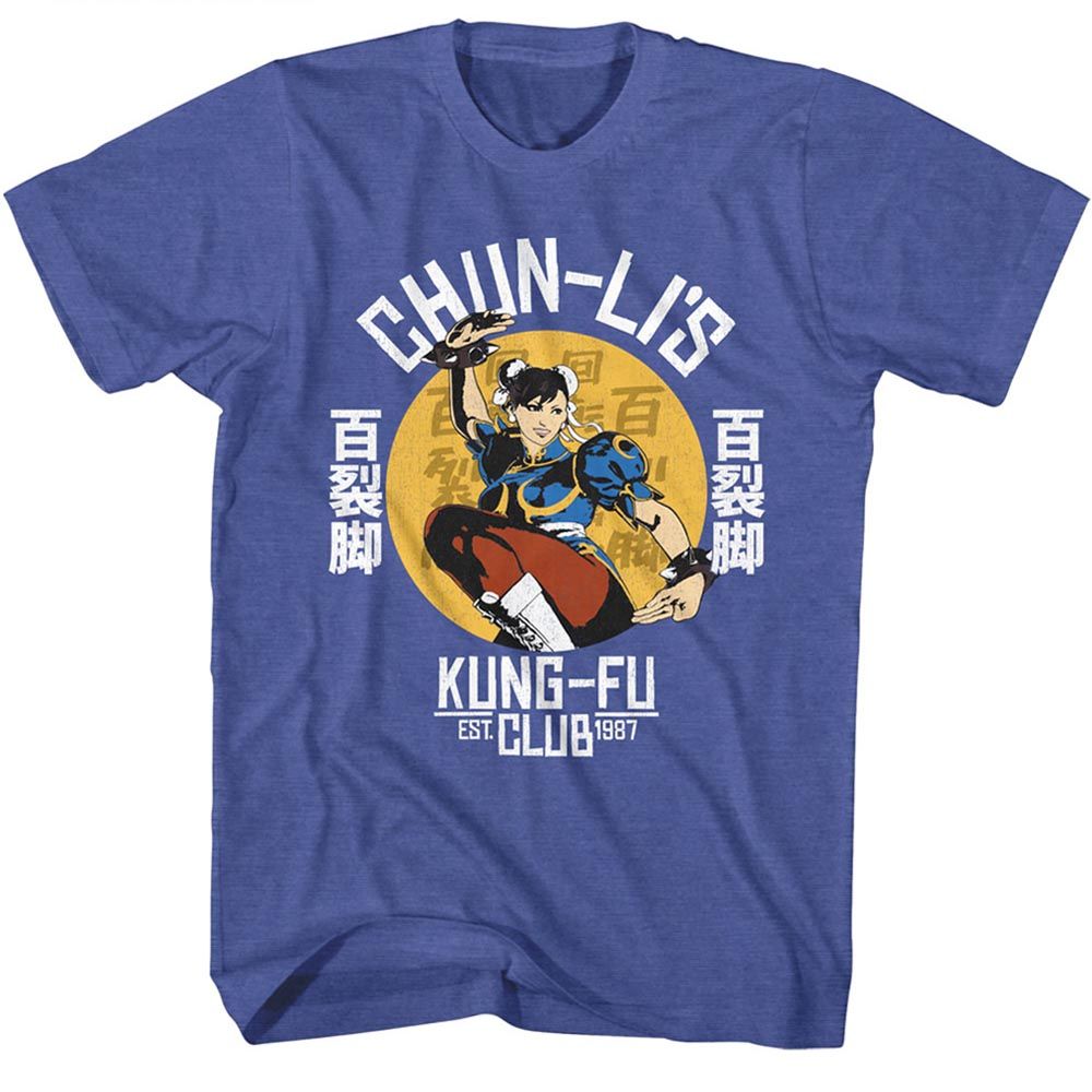 Street Fighter - Chun Lis Martial Arts - Short Sleeve - Heather - Adult - T-Shirt