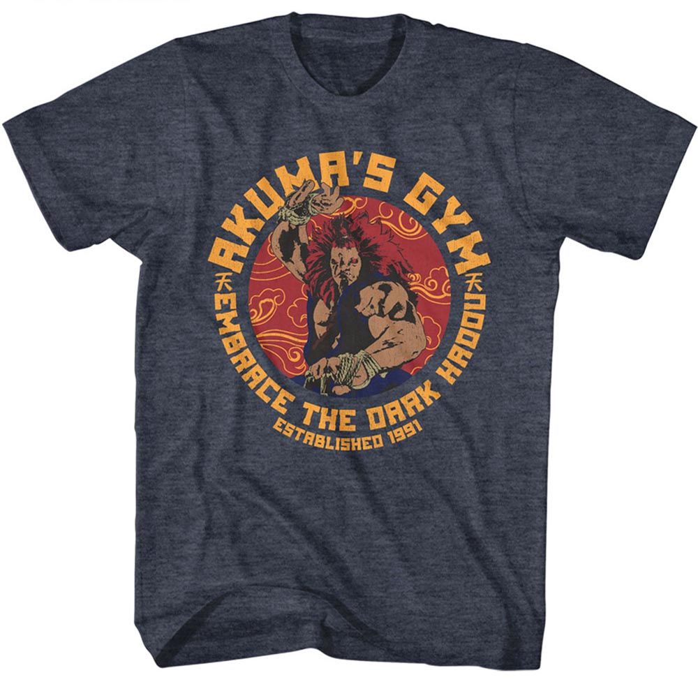 Street Fighter - Akumas Gym - Short Sleeve - Heather - Adult - T-Shirt