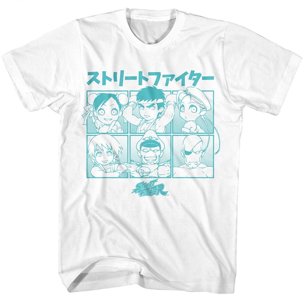 Street Fighter - Chibi Characters - Short Sleeve - Adult - T-Shirt