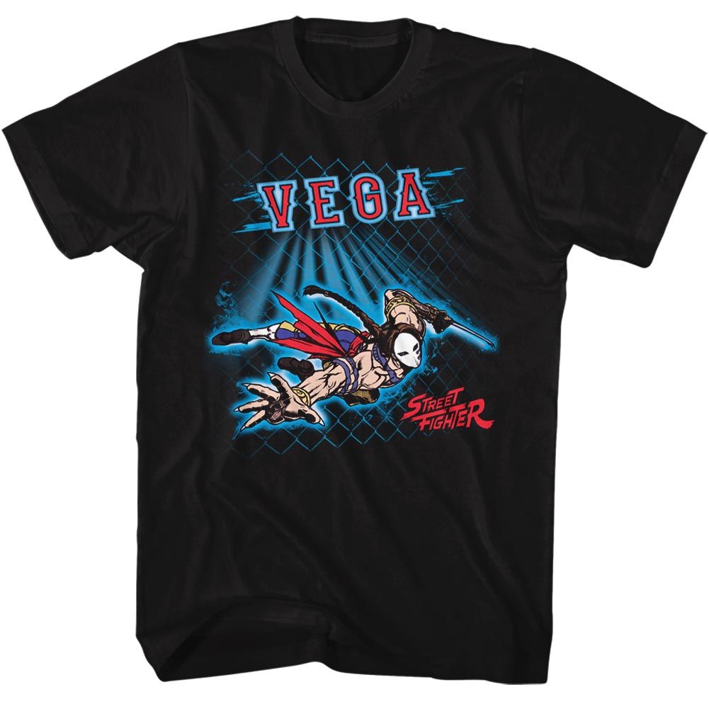 Street Fighter - Vega Fence - Short Sleeve - Adult - T-Shirt