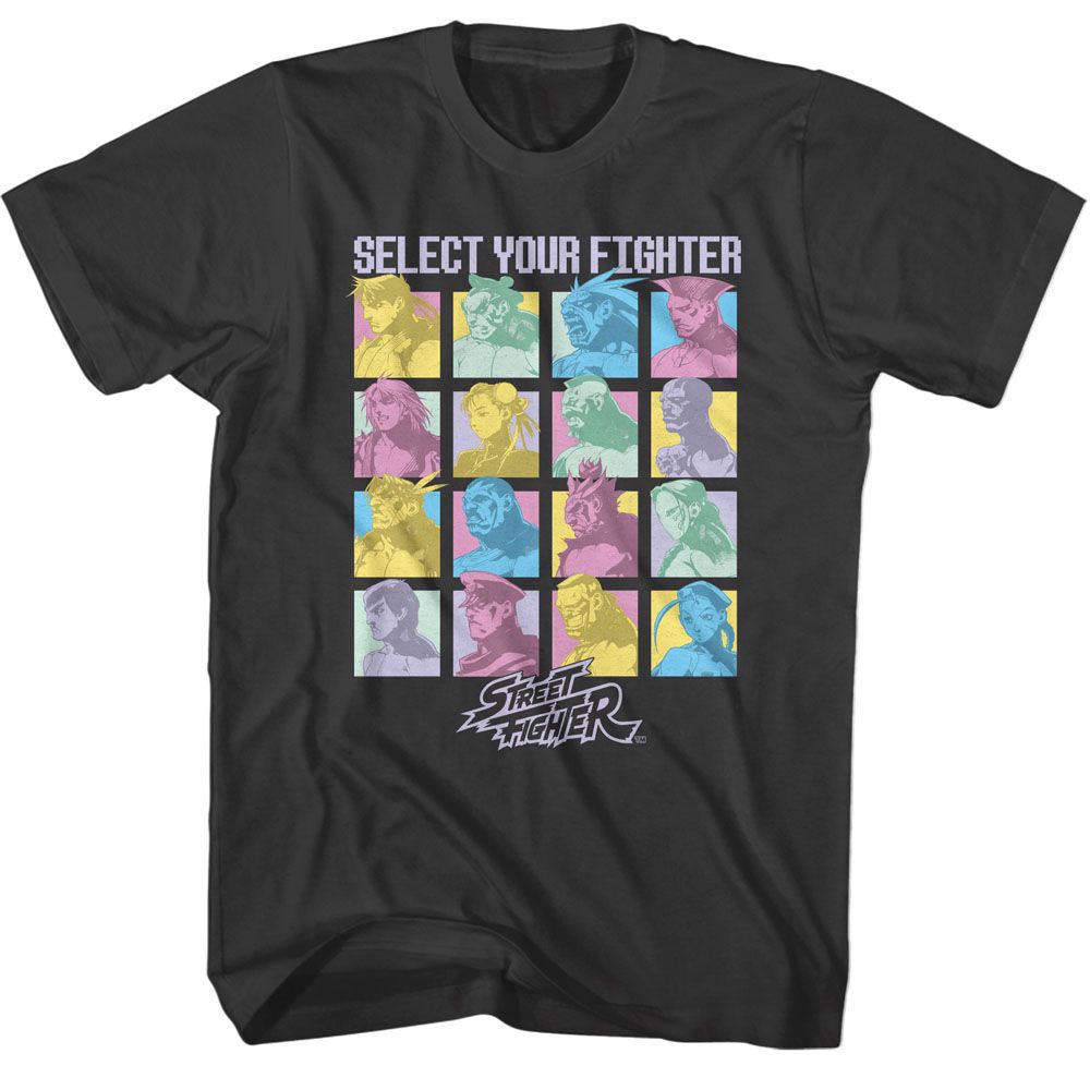 Street Fighter - Select Your Fighter - Short Sleeve - Adult - T-Shirt