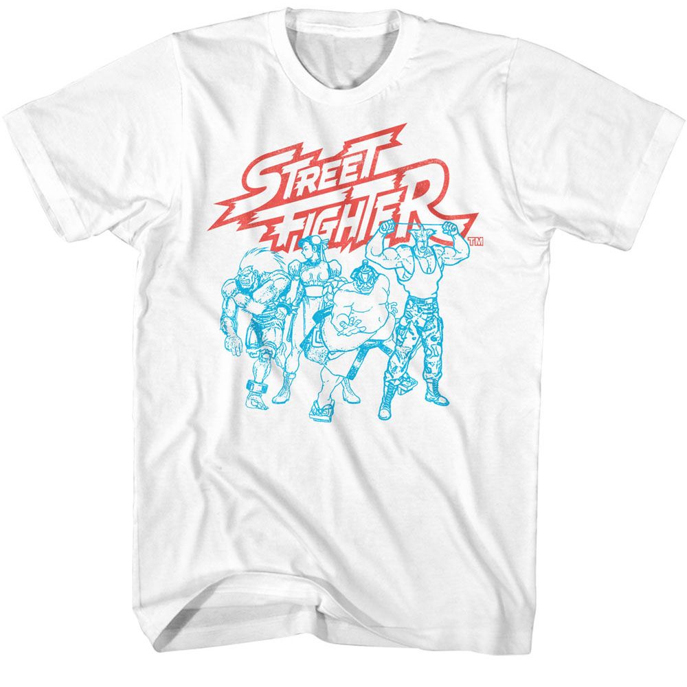 Street Fighter - SF 2 Fighters Group - Short Sleeve - Adult - T-Shirt