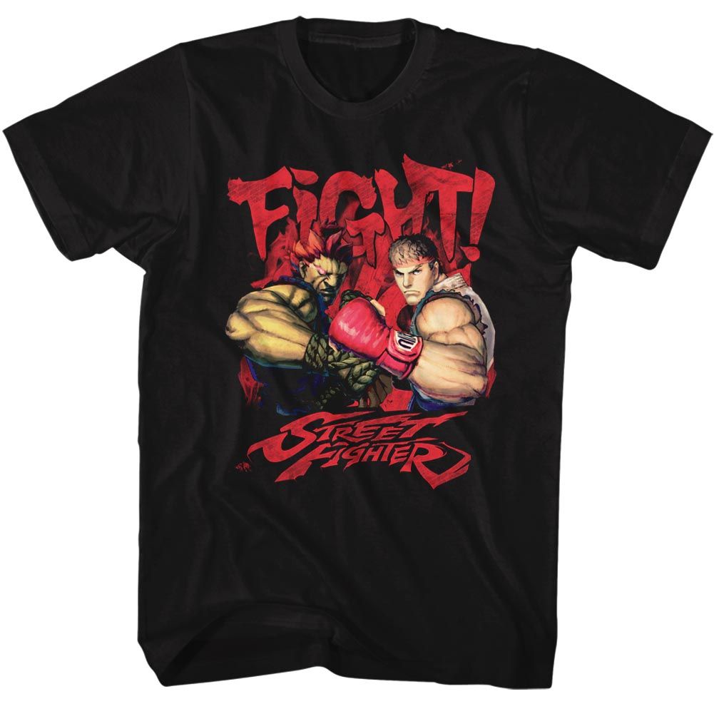 Street Fighter - Fight! - Short Sleeve - Adult - T-Shirt