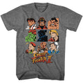 Street Fighter - Characters Panels - Short Sleeve - Heather - Adult - T-Shirt