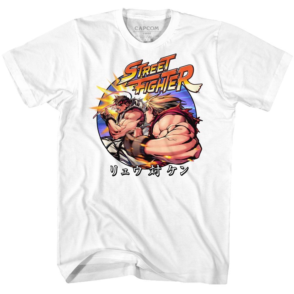 Street Fighter - Ryu Vs Ken - Short Sleeve - Adult - T-Shirt