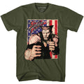 Street Fighter - Guile With Flag - Short Sleeve - Adult - T-Shirt
