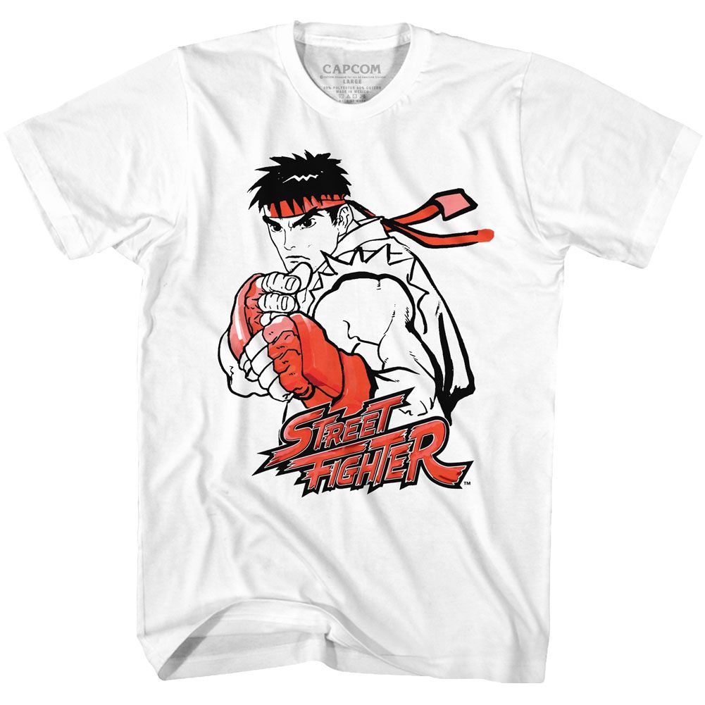 Street Fighter - Ryu Red - Short Sleeve - Adult - T-Shirt