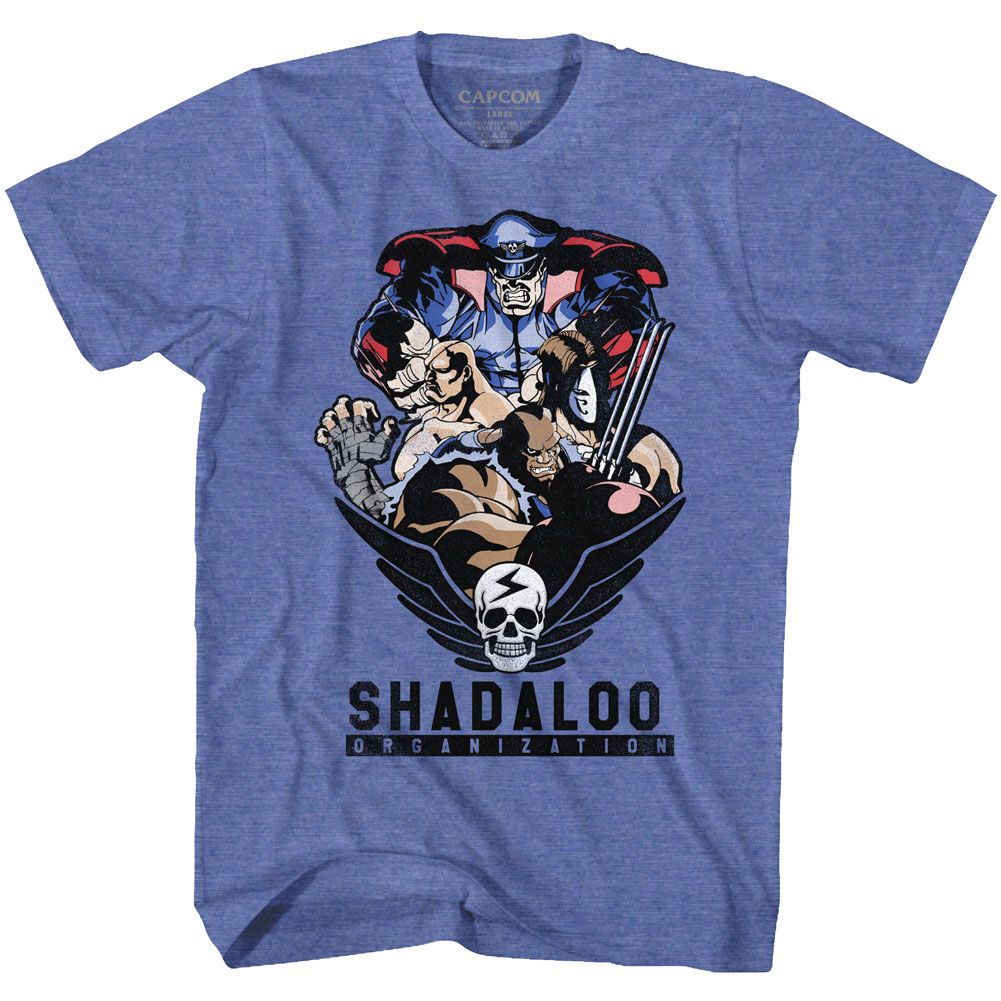 Street Fighter - Shadaloo Org - Short Sleeve - Heather - Adult - T-Shirt