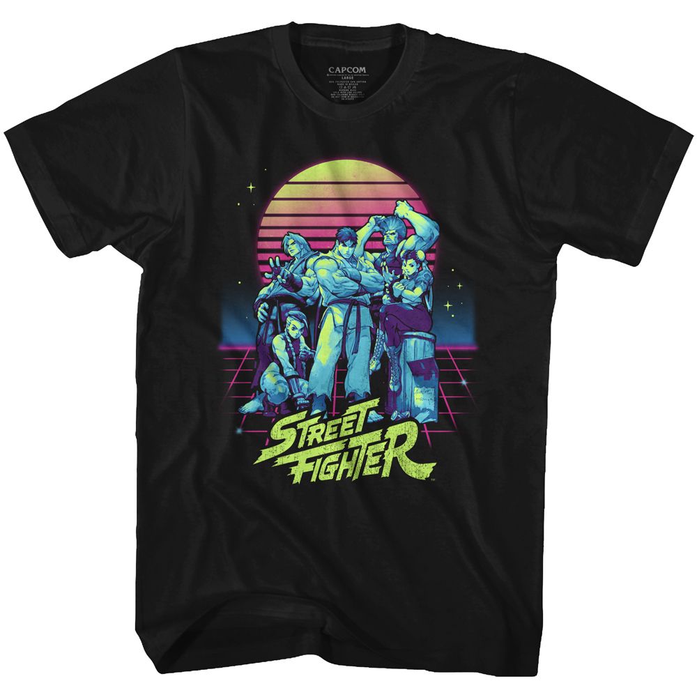 Street Fighter - Synthwave Fighter - Short Sleeve - Adult - T-Shirt