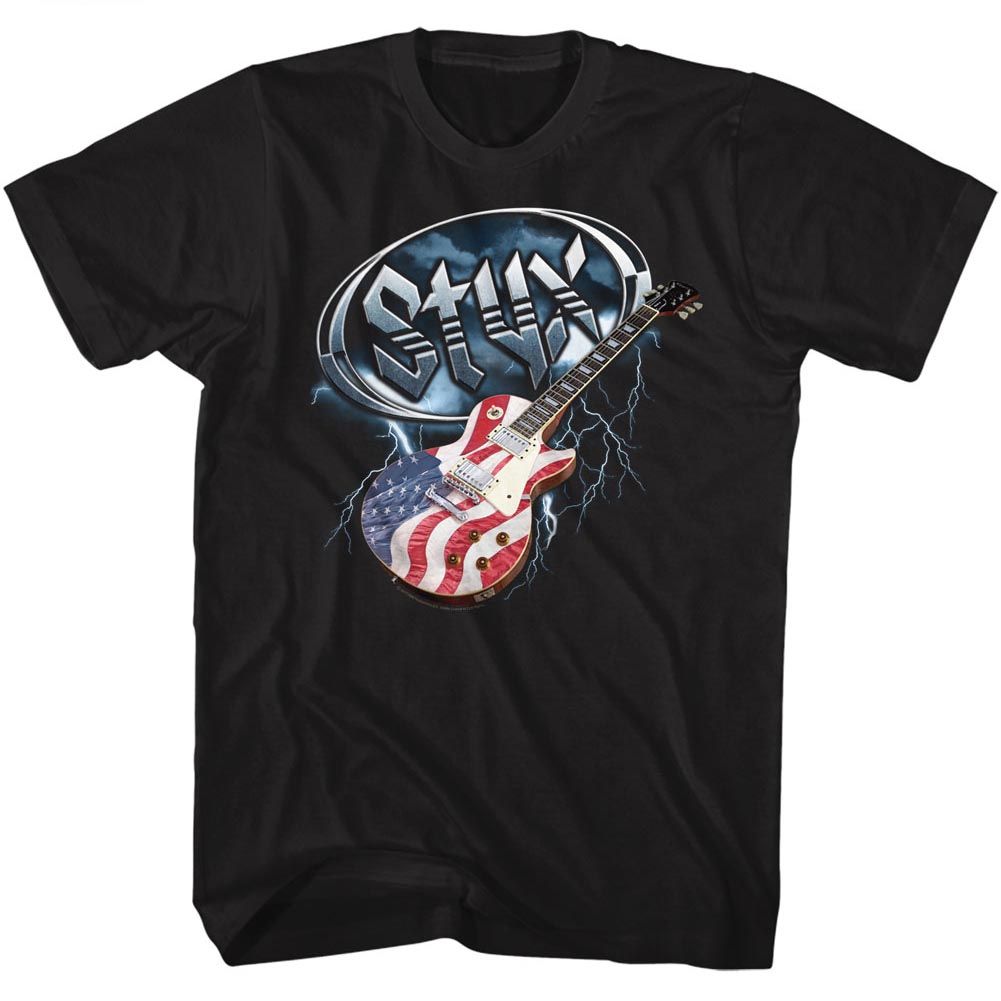 Styx - Flag Guitar - Short Sleeve - Adult - T-Shirt