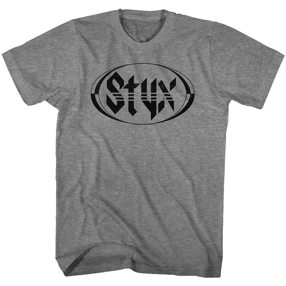 Styx - Oval Logo - Short Sleeve - Heather - Adult - T-Shirt