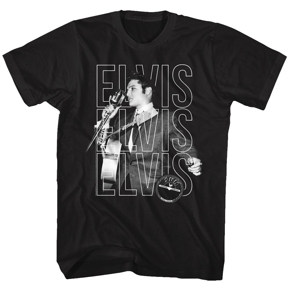 Elvis Presley - Sun Records - Repeat - Short Sleeve - Adult - T-Shirt