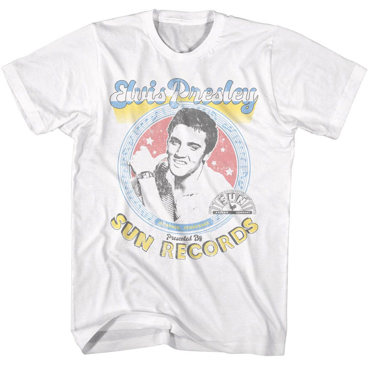 Elvis Presley - Sun Records - Elvis Presented By Sun - Licensed - Adult T-Shirt