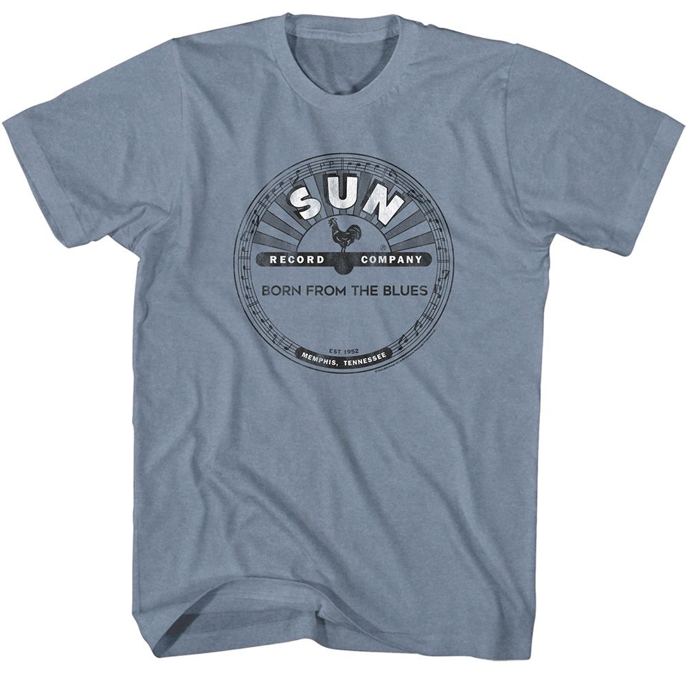 Sun Records - Full Circle Logo - Short Sleeve - Heather - Adult - T-Shirt