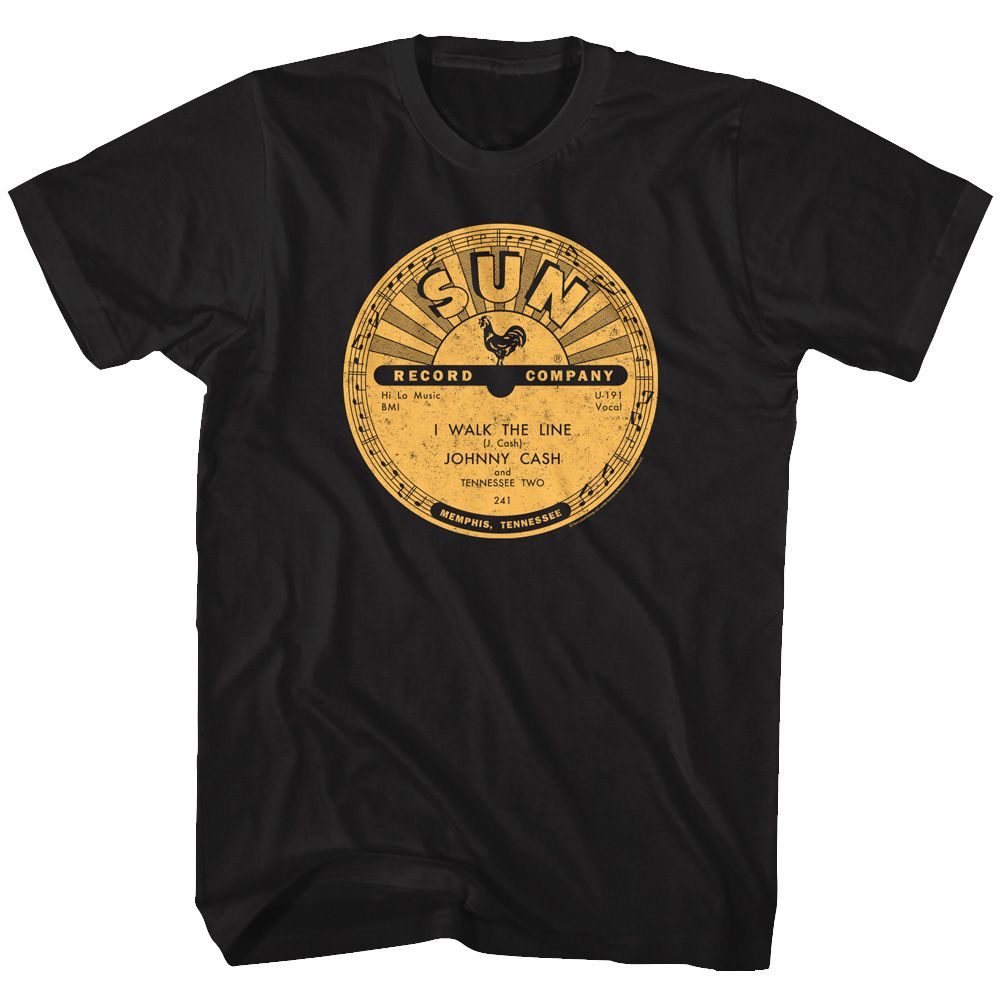 Sun Records - I Walk The Line - Short Sleeve - Adult - T-Shirt