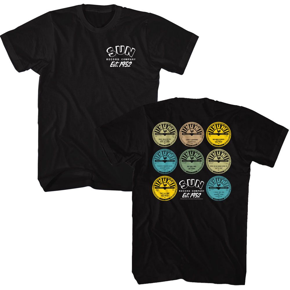 Sun Records - Various Singles - Short Sleeve - Adult - T-Shirt