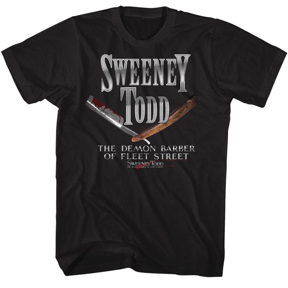 Sweeney Todd - Realistic Razor - Short Sleeve - Adult - T-Shirt