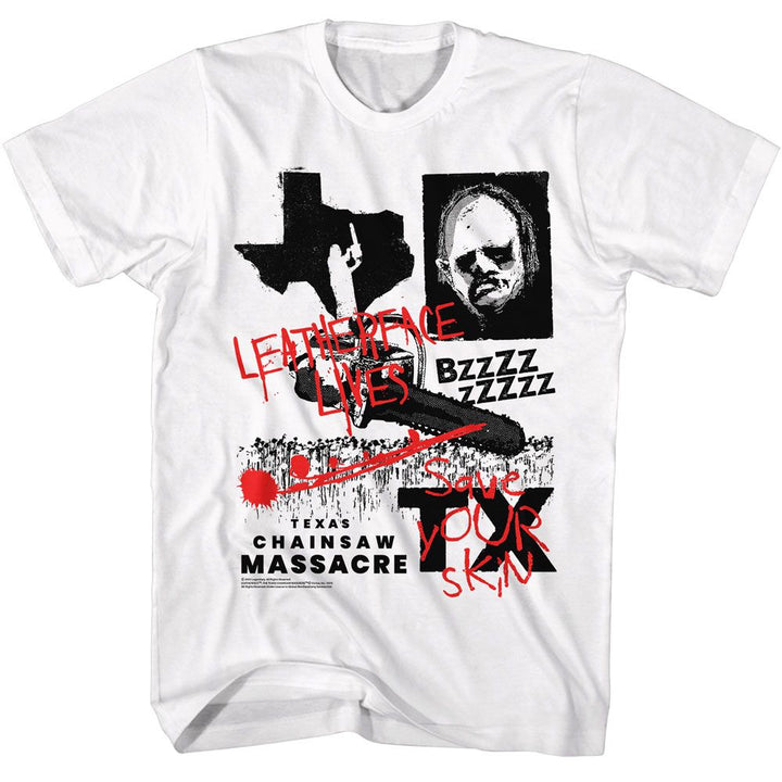 Texas Chainsaw Massacre - Leatherface Bzzz - Licensed - Adult T-Shirt