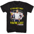 Talladega Nights - Not 1st Youre Last Checkered - Short Sleeve Adult T-Shirt