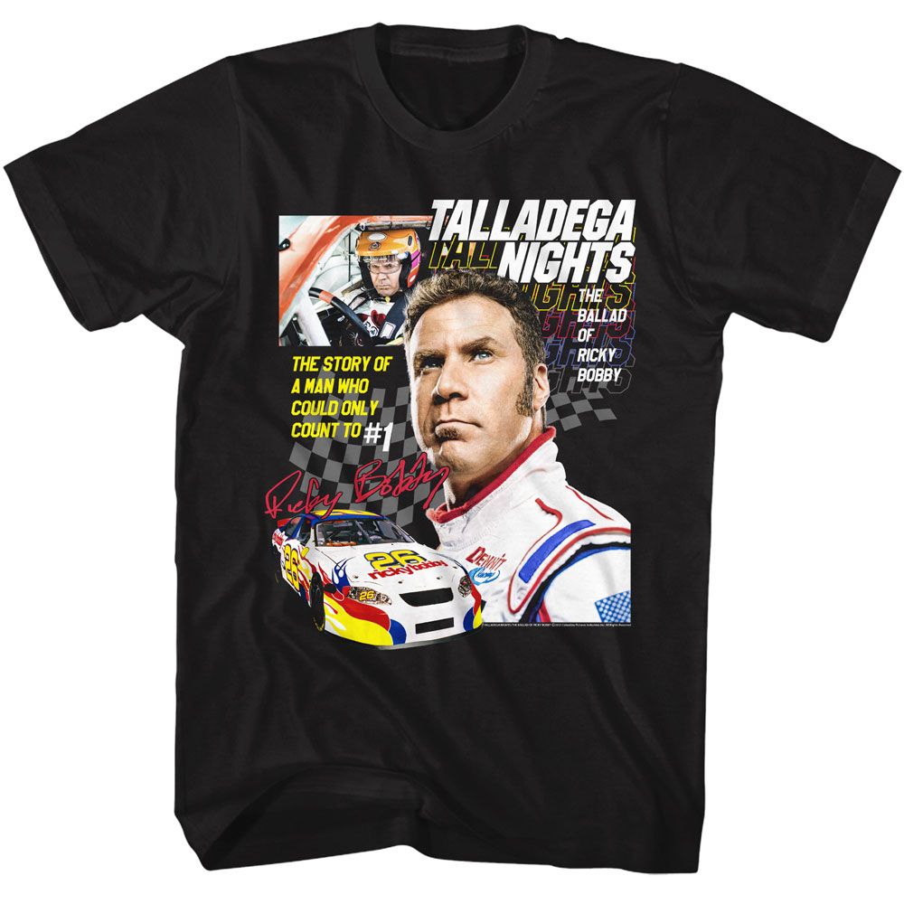 Talladega Nights - Collage - Licensed Adult Short Sleeve T-Shirt